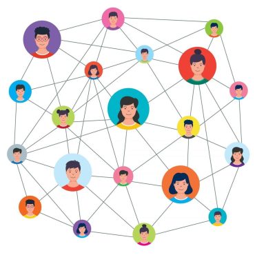 social-networking-and-connection-between-people-vector